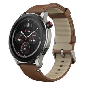 Amazfit GTR 4 Vintage Brown Leather Reloj Smartwatch Marrón