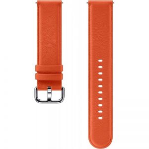 Samsung ET-SLR82 Correa de Piel Naranja para Galaxy Watch Active 2