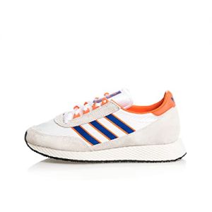 Zapatillas para Hombre Adidas Glenbuck Color Cloud White/Royal Blue/Orange Talla 44