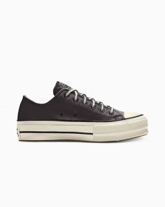Converse Custom Chuck Taylor All Star Lift Platform Leather By You Black 
