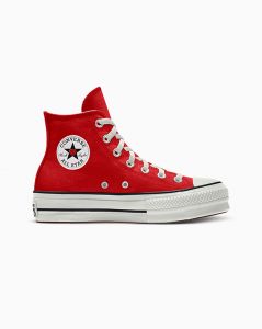 Converse Custom Chuck Taylor All Star Lift Platform Canvas By You Red 
