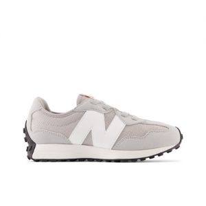 New Balance Niños 327 Bungee Lace in Gris/Blanca, Synthetic, Talla 32