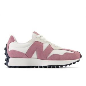 New Balance Mujer 327 in Rosa/Blanca, Suede/Mesh, Talla 44