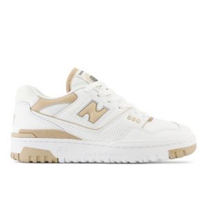 New Balance Mujer 550 in Blanca/Beige, Leather, Talla 39