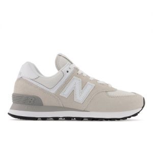 New Balance Mujer 574 Core in Gris/Blanca, Suede/Mesh, Talla 39