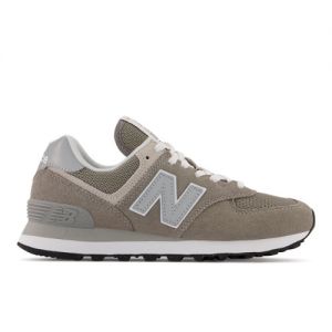 New Balance Mujer 574 Core in Gris/Blanca, Suede/Mesh, Talla 41