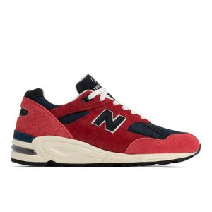 New Balance Hombre MADE in USA 990v2 in Roja/Azul, Leather, Talla 46.5