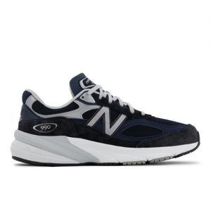 New Balance Mujer Made in USA 990v6 in Azul/Blanca, Suede/Mesh, Talla 43