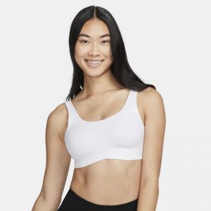 Nike Dri-FIT Alate Coverage Sujetador deportivo de sujeción ligera con almohadilla - Mujer - Blanco