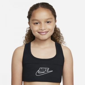 Nike Dri-FIT Swoosh Sujetador deportivo - Niña - Negro