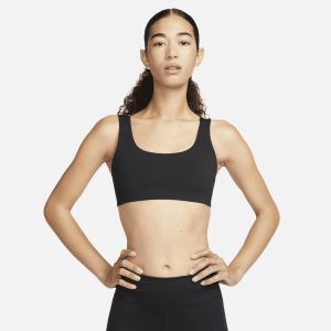 Nike Alate All U Sujetador deportivo de sujeción ligera con forro ligero y cuello en U - Mujer - Negro