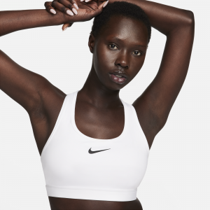 Nike Swoosh Medium Support Sujetador deportivo con almohadilla - Mujer - Blanco
