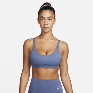 Nike Indy City Essential Sujetador deportivo de sujeción ligera con forro ligero - Mujer - Azul