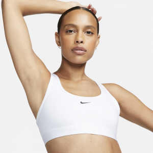 Nike Swoosh Light Support Sujetador deportivo sin acolchado - Mujer - Blanco
