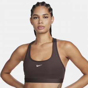 Nike Swoosh Light Support Sujetador deportivo sin acolchado - Mujer - Marrón