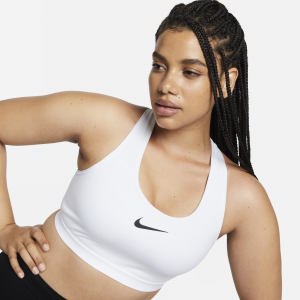 Nike Swoosh High Support Sujetador deportivo regulable con acolchado - Mujer - Blanco