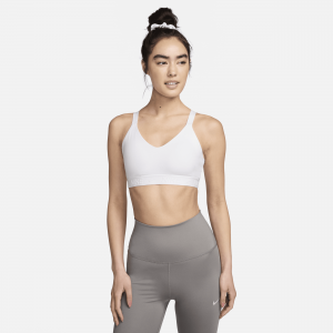 Nike Indy Medium Support Sujetador deportivo regulable con acolchado - Mujer - Blanco