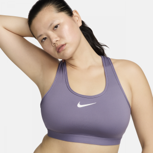 Nike Swoosh High Support Sujetador deportivo regulable sin acolchado - Mujer - Morado