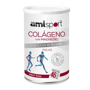 Amlsport Colágeno Con Magnesio Y Vitamina C+b1+b2+b6 350g Fresa One Size Multicolor
