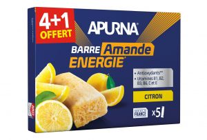 Pack de barras energéticas limón/almendra 4+1
