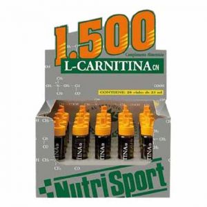 Nutrisport Caja Viales L Carnitina 1500 20 Unidades Naranja One Size Grey
