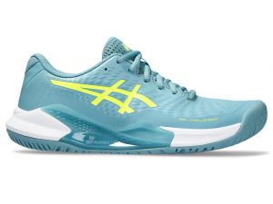 ASICS Gel - Challenger 14 Gris Blue / Safety Yellow Mujer 