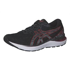 ASICS Cumulus 22 Zapatillas de Carretera para Hombre Negro Rojo Blanco 46.5 EU