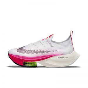 Nike Air Zoom Alphafly NEXT% Flyknit Zapatillas de competición para carretera - Mujer - Blanco