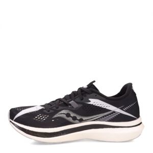 Saucony Men's Endorphin Pro 2 Running Shoe - Color: Black/White - Size: 12 - Width: Regular