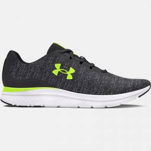 Zapatillas de running Under Armour Charged Impulse 3 Knit para hombre Anthracite / Anthracite / High Vis Amarillo 40.5