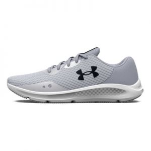 Zapatillas Under Armour Charged Pursuit 3 gris blanco negro mujer